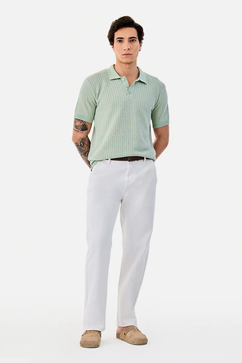 100% Cotton Flat Knit Polo T-Shirt - 2